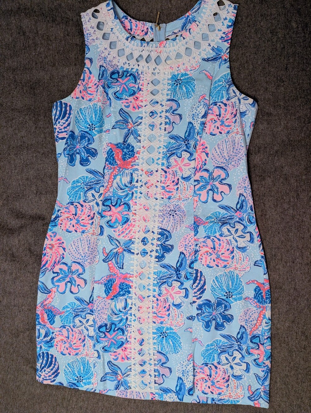 Lilly Pulitzer Mila Bahamas Beachcomber Dress Shift Sz 12